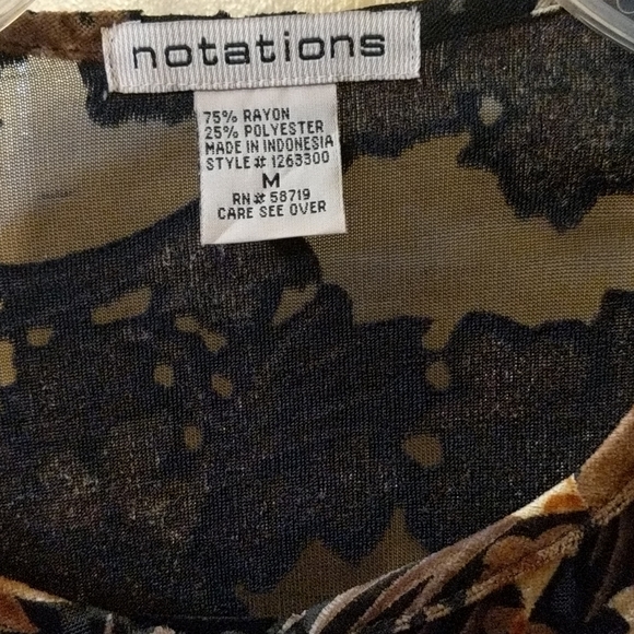 Notations 2 in 1 med dressy jacket top - Picture 3 of 10